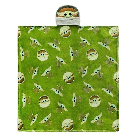 Disney Store The Child Convertible Fleece Throw Star Wars The Mandalorian - Picture 2 of 7